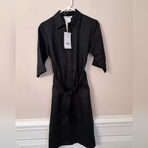 Max Mara Leisure Belted Linen Shirtdress Size 4
